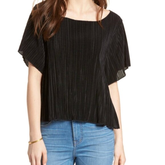 Madewell Texture & Thread Micropleat Top, Size M - Picture 2 of 8